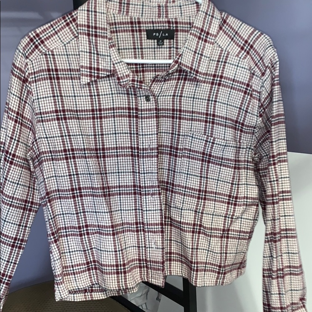 NWOT pac sun cropped flannel